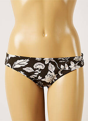 Bas de maillot de bain imprimé fleurs culotte vert BANANA MOON femme