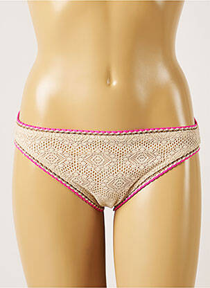 Bas de maillot de bain stretch culotte beige BANANA MOON femme