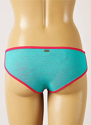 Bas de maillot de bain tissage texturé culotte bleu BANANA MOON femme