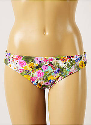 Bas de maillot de bain imprimé tie and dye culotte vert BANANA MOON femme