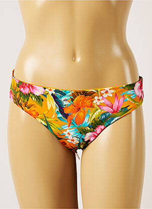 Bas de maillot de bain imprimé tie and dye culotte orange BANANA MOON femme