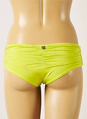 Bas de maillot de bain effet matière satinée culotte vert BANANA MOON femme