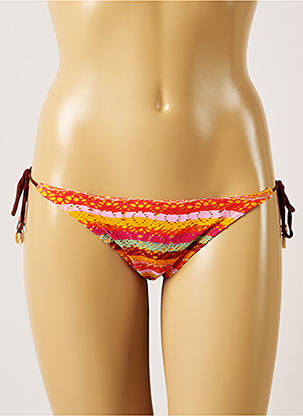 Bas de maillot de bain fermeture liens à nouer bikini orange BANANA MOON femme
