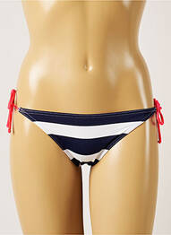 Bas de maillot de bain imprimé rayures bikini bleu BANANA MOON femme