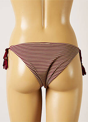 Bas de maillot de bain fermeture liens à nouer bikini rouge BANANA MOON femme