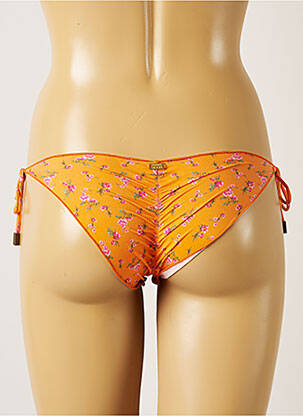 Bas de maillot de bain fermeture liens à nouer bikini orange BANANA MOON femme