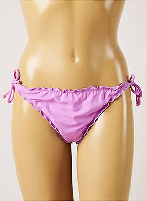 Bas de maillot de bain fermeture liens à nouer bikini violet BANANA MOON femme