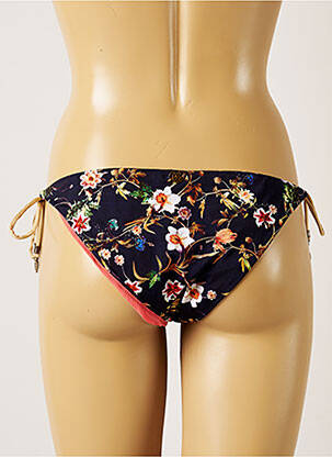 Bas de maillot de bain imprimé fleurs bikini bleu BANANA MOON femme