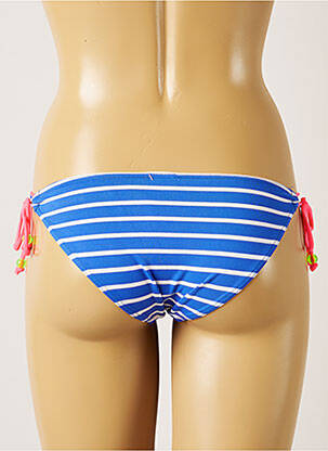 Bas de maillot de bain fermeture liens à nouer bikini bleu BANANA MOON femme