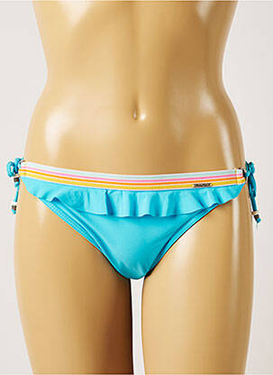Bas de maillot de bain fermeture liens à nouer bikini bleu BANANA MOON femme