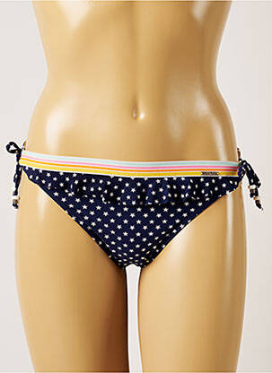 Bas de maillot de bain imprimé fantaisie bikini bleu BANANA MOON femme