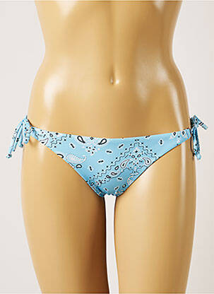 Bas de maillot de bain imprimé fantaisie bikini bleu BANANA MOON femme