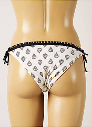 Bas de maillot de bain imprimé fantaisie bikini beige BANANA MOON femme