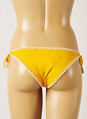 Bas de maillot de bain fermeture liens à nouer bikini jaune BANANA MOON femme