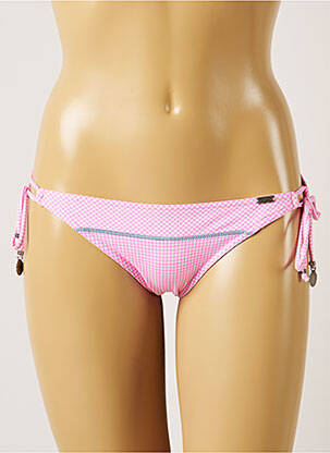 Bas de maillot de bain fermeture liens à nouer bikini rose BANANA MOON femme