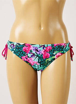 Bas de maillot de bain imprimé tie and dye bikini vert BANANA MOON femme