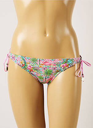 Bas de maillot de bain imprimé fantaisie bikini rose BANANA MOON femme