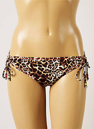 Bas de maillot de bain stretch culotte marron BANANA MOON femme