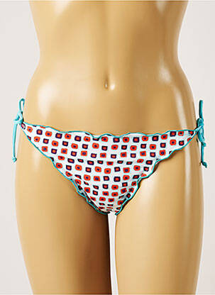Bas de maillot de bain imprimé fantaisie bikini bleu BANANA MOON femme