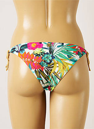 Bas de maillot de bain imprimé fleurs bikini bleu BANANA MOON femme