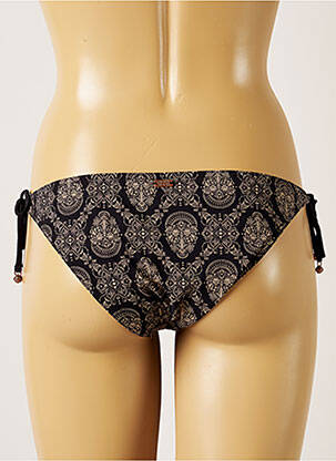 Bas de maillot de bain imprimé fantaisie bikini noir BANANA MOON femme