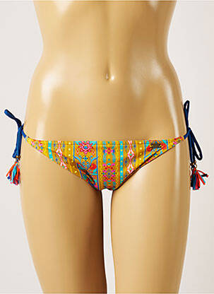 Bas de maillot de bain imprimé fantaisie bikini jaune BANANA MOON femme