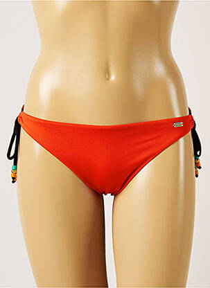 Bas de maillot de bain micro fibres bikini orange BANANA MOON femme