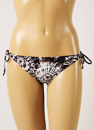 Bas de maillot de bain imprimé fantaisie bikini noir BANANA MOON femme