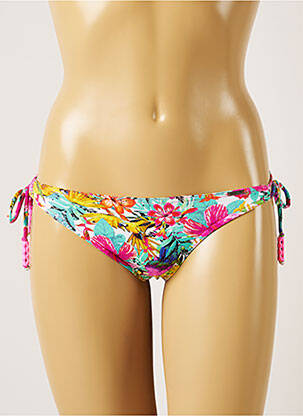Bas de maillot de bain imprimé fleurs bikini rose BANANA MOON femme