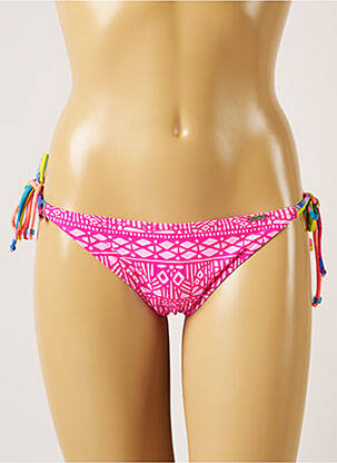 Bas de maillot de bain imprimé fantaisie bikini rose BANANA MOON femme