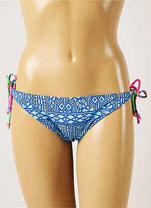 Bas de maillot de bain imprimé fantaisie bikini bleu BANANA MOON femme