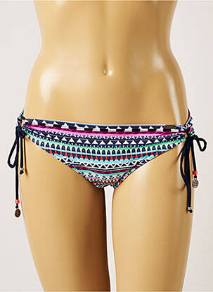 Bas de maillot de bain imprimé fantaisie bikini bleu BANANA MOON femme