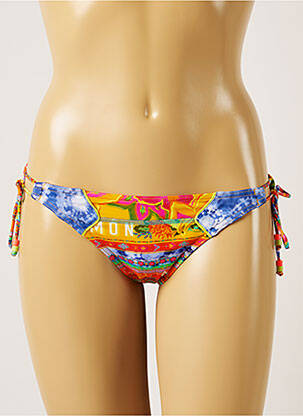 Bas de maillot de bain imprimé fantaisie bikini orange BANANA MOON femme