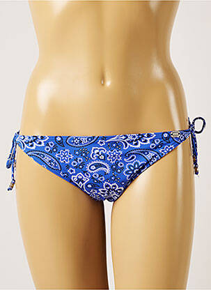 Bas de maillot de bain imprimé fantaisie bikini bleu BANANA MOON femme