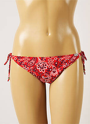 Bas de maillot de bain imprimé fantaisie bikini rouge BANANA MOON femme
