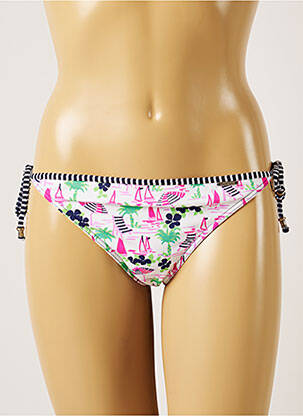 Bas de maillot de bain imprimé fantaisie bikini rose BANANA MOON femme