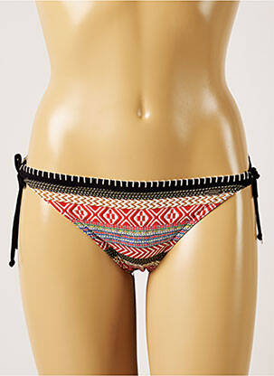 Bas de maillot de bain imprimé fantaisie bikini rouge BANANA MOON femme