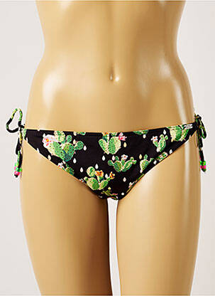 Bas de maillot de bain imprimé fantaisie bikini vert BANANA MOON femme