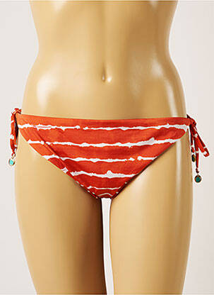 Bas de maillot de bain micro fibres bikini marron BANANA MOON femme