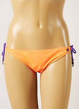 Bas de maillot de bain micro fibres bikini orange BANANA MOON femme