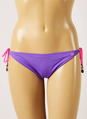 Bas de maillot de bain micro fibres bikini violet BANANA MOON femme