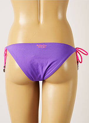 Bas de maillot de bain micro fibres bikini violet BANANA MOON femme