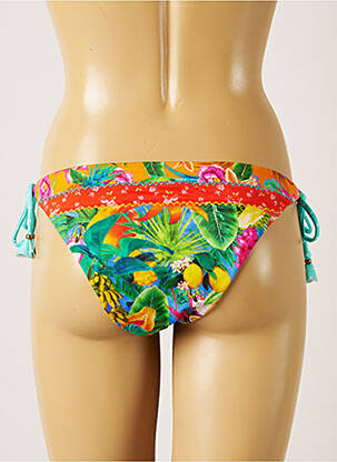 Bas de maillot de bain imprimé fantaisie bikini vert BANANA MOON femme