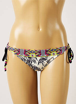 Bas de maillot de bain imprimé fantaisie bikini gris BANANA MOON femme