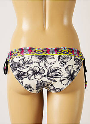 Bas de maillot de bain imprimé fantaisie bikini gris BANANA MOON femme
