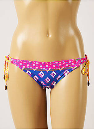 Bas de maillot de bain imprimé fantaisie bikini bleu BANANA MOON femme