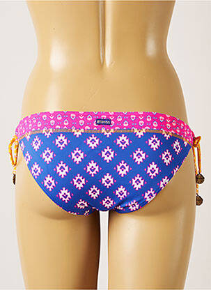Bas de maillot de bain imprimé fantaisie bikini bleu BANANA MOON femme