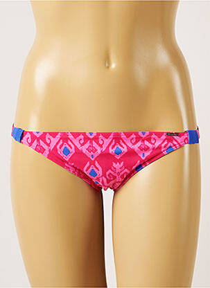 Bas de maillot de bain imprimé fantaisie culotte rose BANANA MOON femme