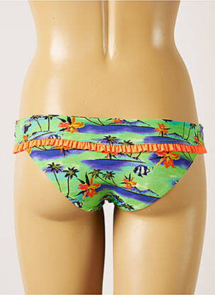 Bas de maillot de bain imprimé tie and dye culotte vert BANANA MOON femme