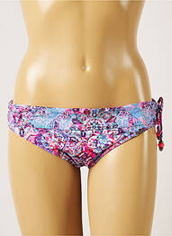 Bas de maillot de bain imprimé fantaisie culotte bleu BANANA MOON femme